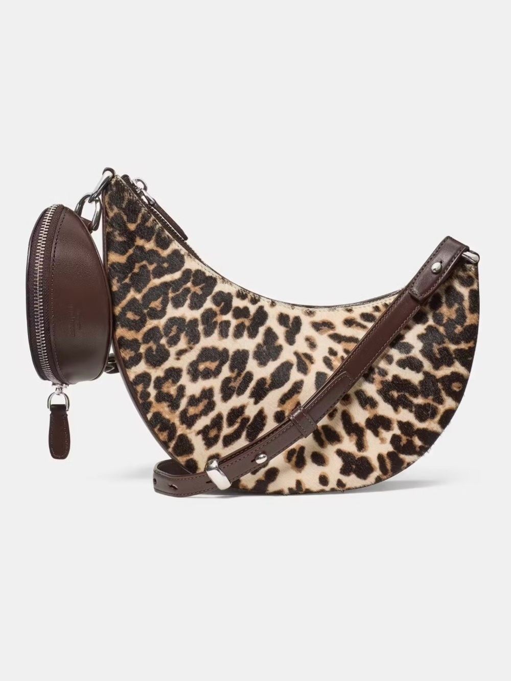 Kate Spade NY BESTSELLER Leopard Print Haircalf Multi-way Bag NEW w/ Dust Bag - Picture 2 of 16